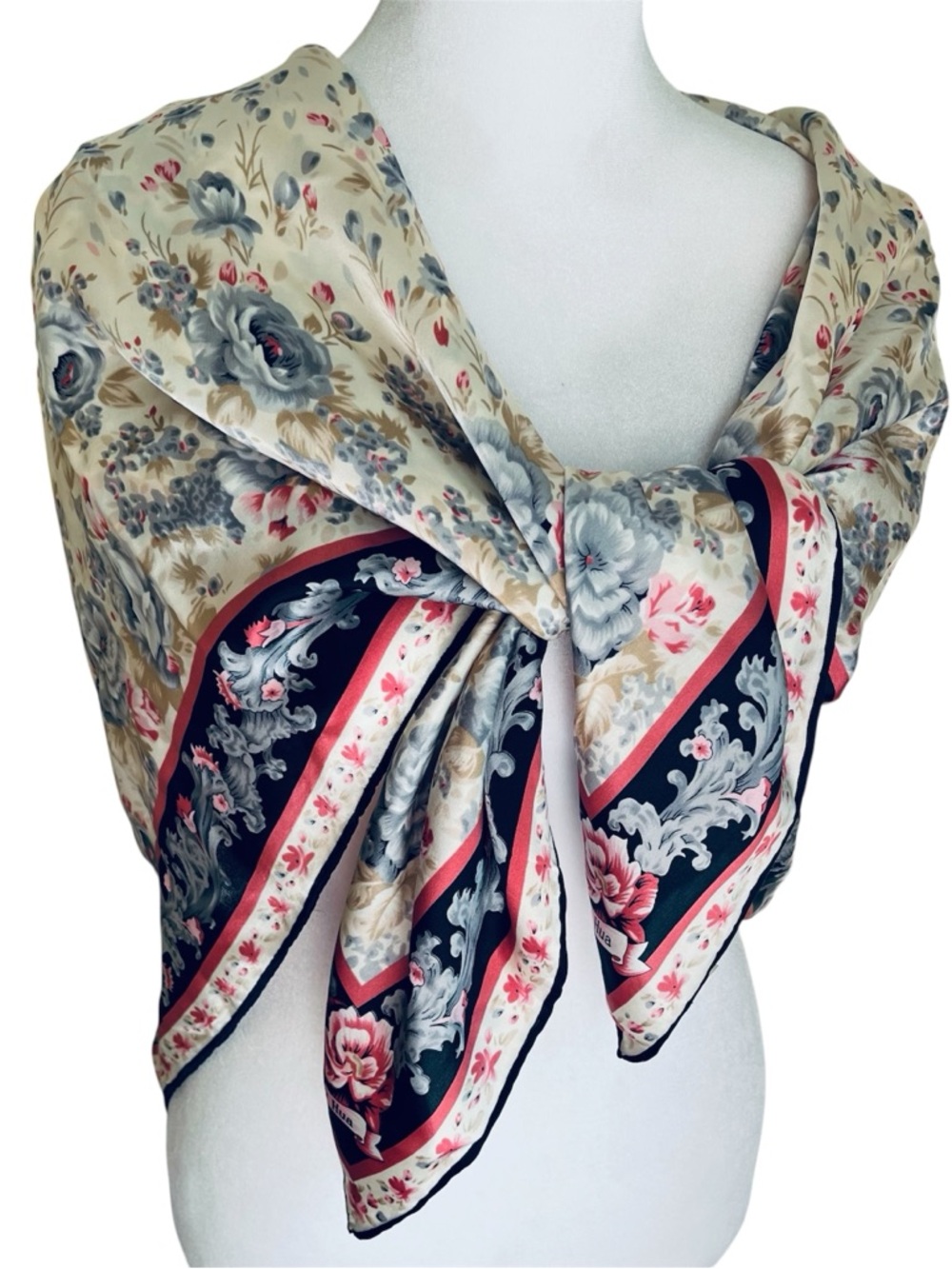 100% silk scarf